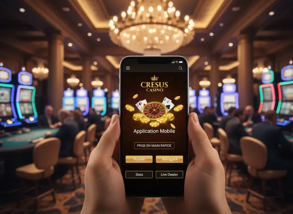 Cresus Casino application mobile – prise en main rapide