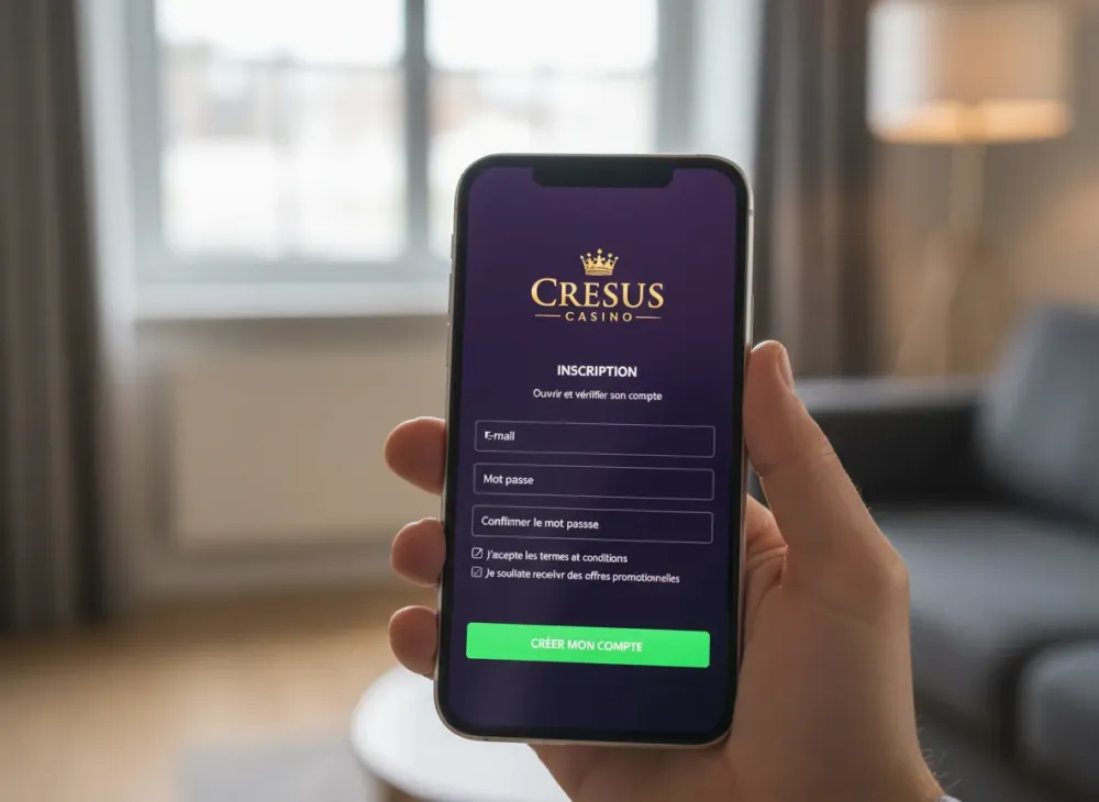 Cresus Casino inscription – ouvrir et vérifier son compte